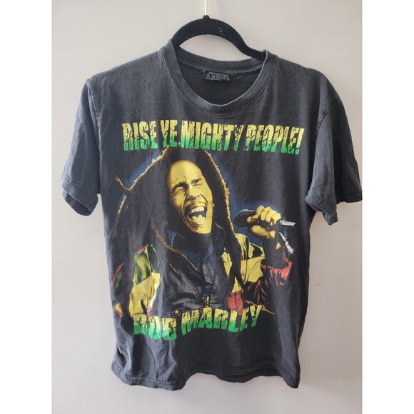 Vintage Bob Marley Rise Ye Mighty People Tshirt - Picture 1 of 12
